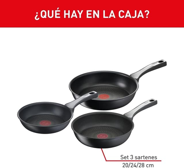 Thumbnail 1 de Tefal Unlimited On - Juego 3 Sartenes Antiadherentes