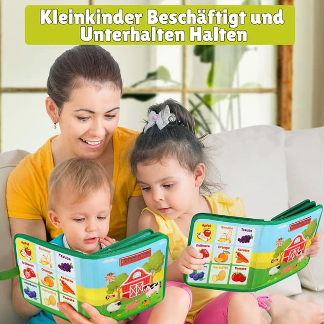 Thumbnail 4 de Quanquer Montessori Busy Board für Kleinkinder 1–4 Jahre 📘
