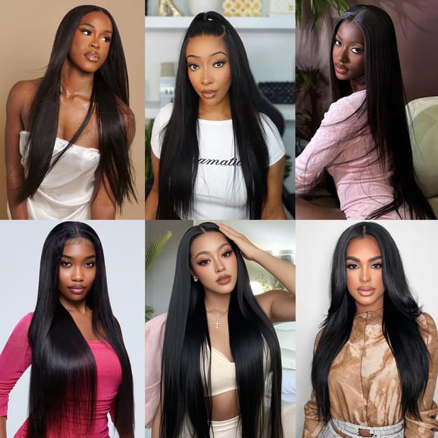 Thumbnail 4 de 12A Human Hair Bundles 2024 Straight Black Hair ⚙