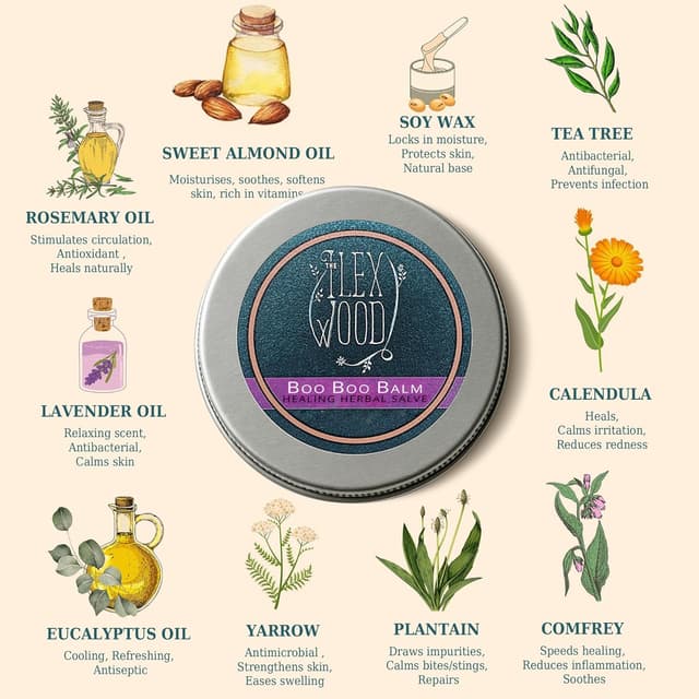 Thumbnail 5 de The Ilex Wood Vegane Kräutersalbe Geschenkset 3×100 ml