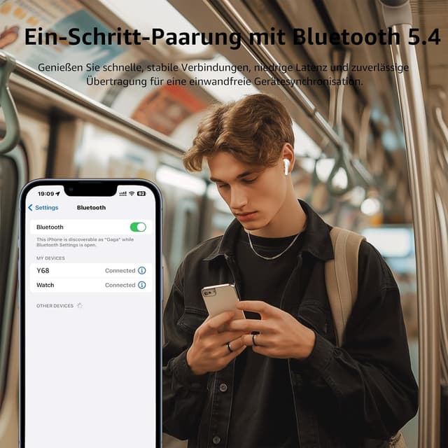 Thumbnail 4 de YELKUTT Bluetooth Kopfhörer Y68