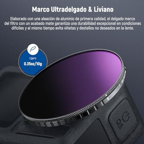 Thumbnail 6 de NEEWER Filtro ND Variable ND64–256 6–8 paradas