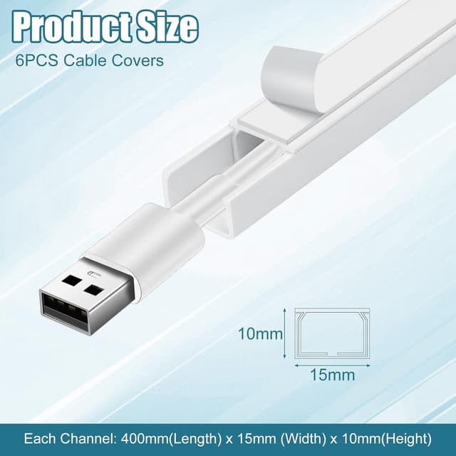 Thumbnail 4 de Cozary Canalina Passacavi Adesiva 400x15x10 mm