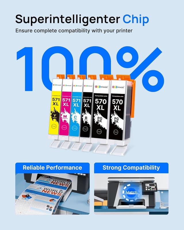 Thumbnail 5 de GPC Image PGI-570XL CLI-571XL 6-pack ink cartridges đź–¨