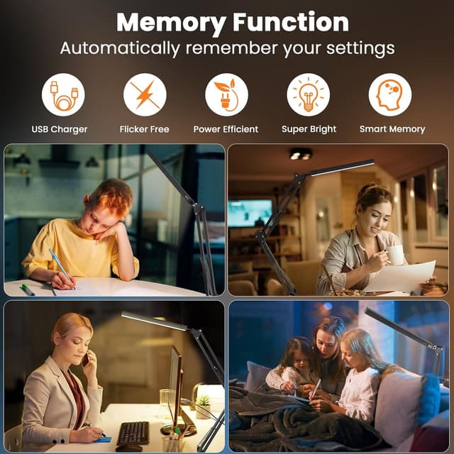 Detalle de GLOBAL GOLDEN Desk Lamp LED, 12W