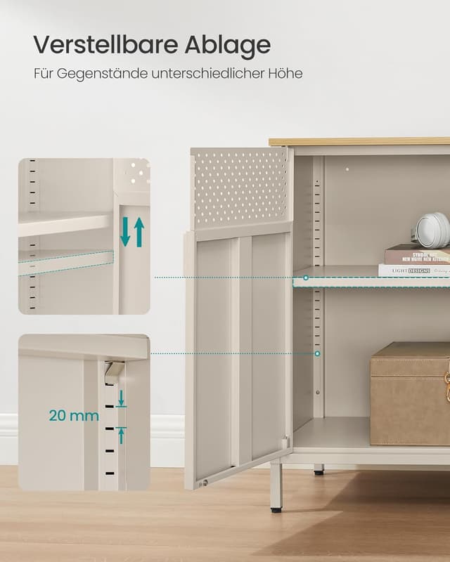 Detalle 2 de SONGMICS LSC102L01 Metallschrank 40 x 80 x 76