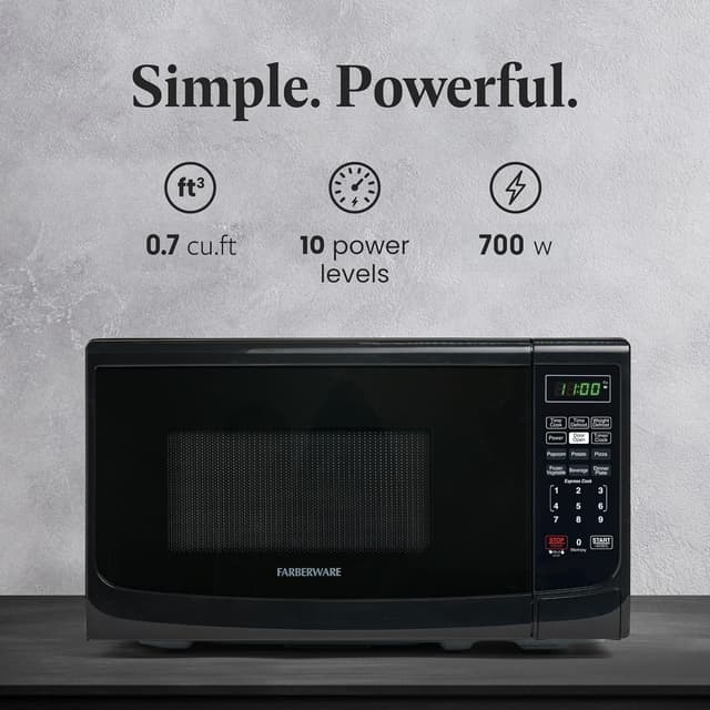 Thumbnail 1 de Farberware 0.7 Cu Ft Countertop Microwave 🍲