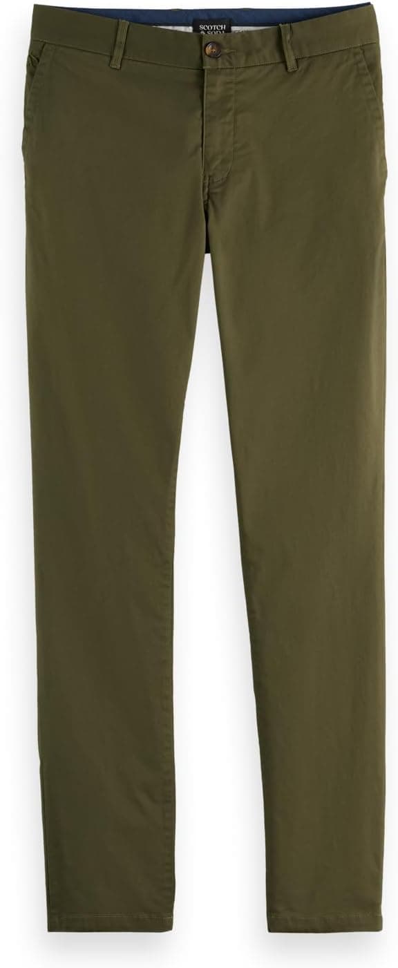 Detalle de Scotch & Soda Men’s Mott Chino (Slim Fit) with zip fly