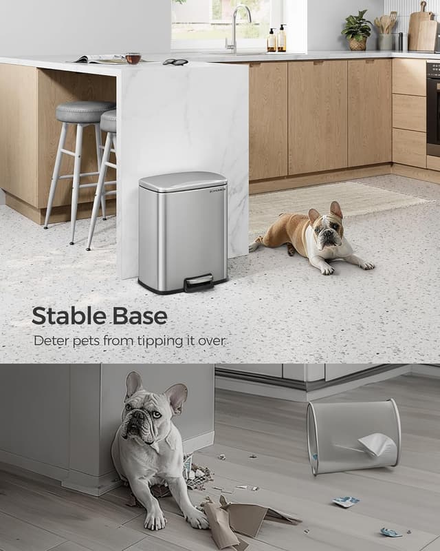 Thumbnail 3 de SONGMICS ULTB543E01 20L Step Trash Can for Kitchen 🗑