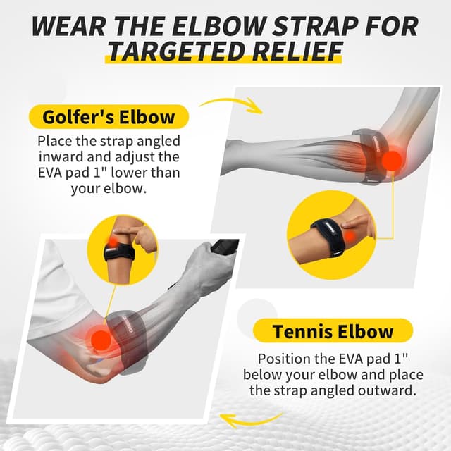 Detalle de CAMBIVO tennis elbow support strap