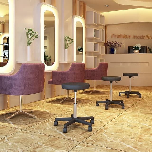 Detalle 2 de SONGMICS LJB61B Taburete giratorio 46-58 cm