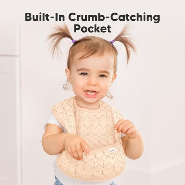 Thumbnail 4 de Prism 3-Pack Waterproof Baby Bibs with Large Catcher