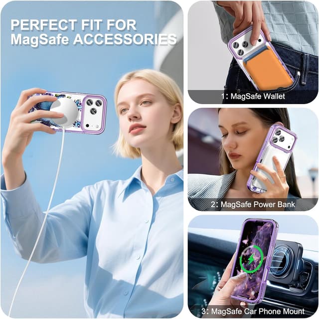 Detalle de STERKER Designed for iPhone 17 Pro Max Case (6.9 in) with Built-in Screen Protector and Magnetic Compatibility