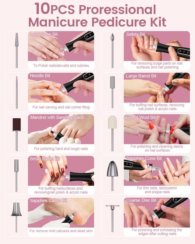 Thumbnail 6 de Nagelfeile Elektrisch 10-in-1 Set