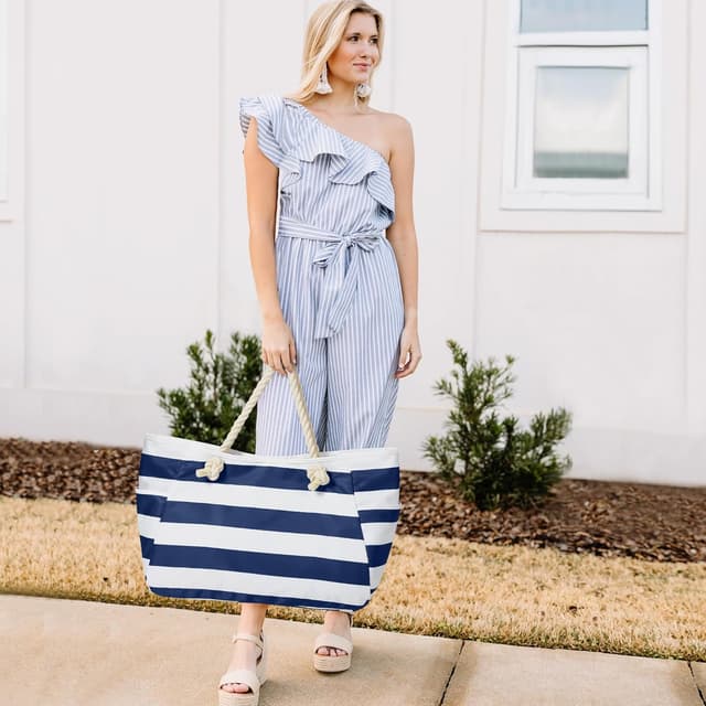 Thumbnail 6 de KALIDI Große Strandtasche XXL 61 x 20 x 35 cm