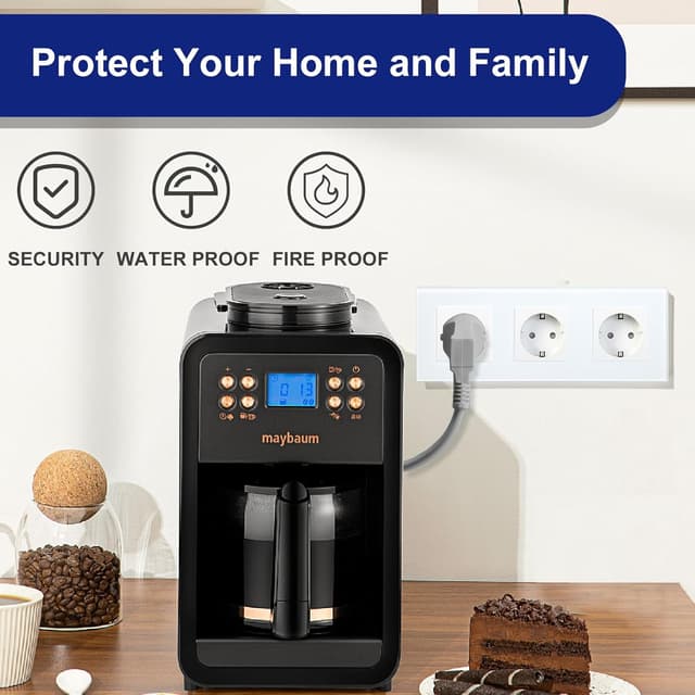 Detalle 2 de BSEED Schuko Triptyc Wandsteckdose 3-fach 16A