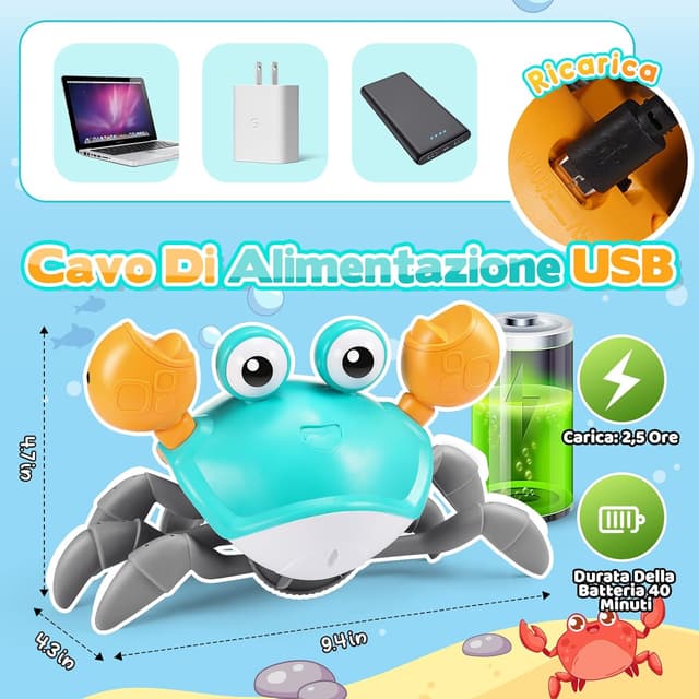 Thumbnail 6 de iKidiki Granchio che Cammina, neonato