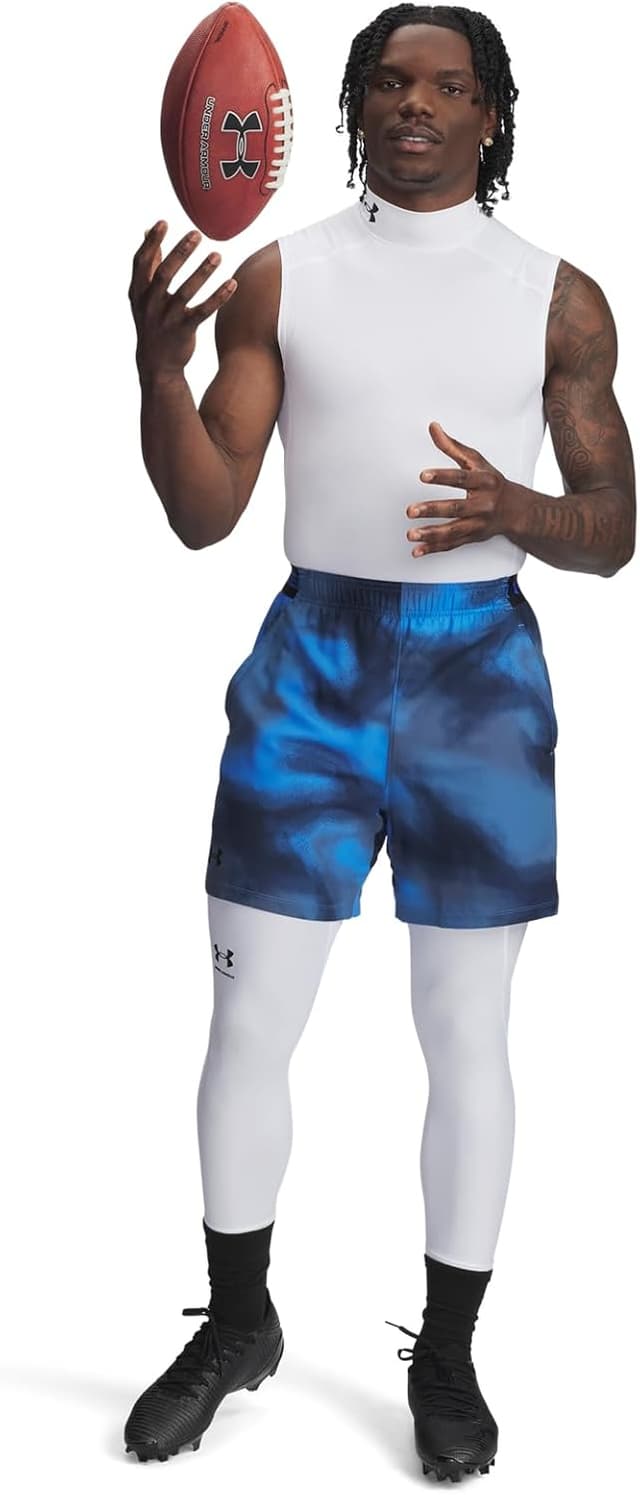 Detalle de Under Armour UA HG Armour Comp Mock sleeveless top (White/Black), size XL