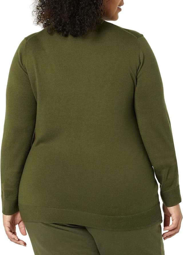 Detalle de Amazon Essentials Damen leichter Pullover mit Stehkragen (in Übergröße erhältlich)