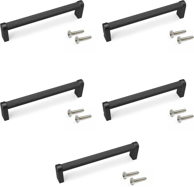 Thumbnail 5 de Emuca Möbelgriff-Set 5er Schwarz Aluminium 173 mm