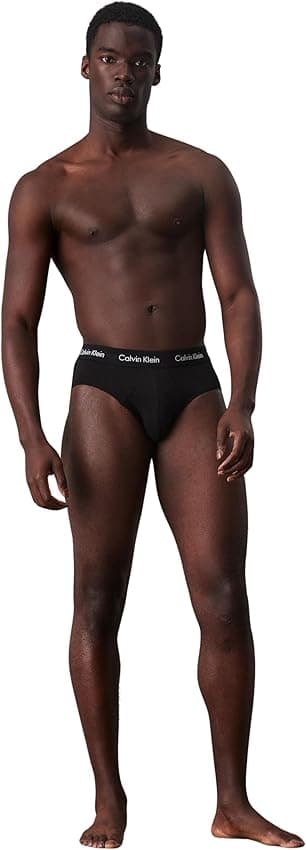 Thumbnail 5 de Calvin Klein Pack 3 Hip Briefs Hombre Algodón 🩲 Negra S
