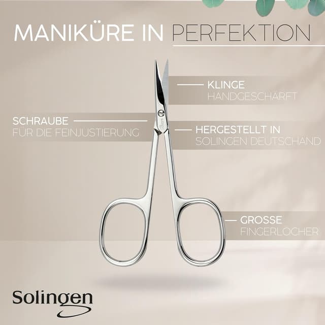 Thumbnail 6 de Maniküre-Set von Solingen mit Etui (Kunst-Leder), 6-teiliges Nagelset aus glanzvernickeltem Stahl