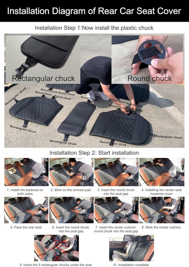 Thumbnail 6 de WANGIRL Sitzbezug Rückbank Schwarz Rot