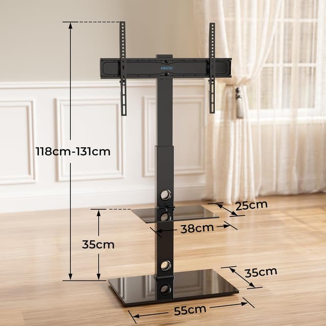 Thumbnail 6 de BONTEC Floor TV Stand 30–70 inch
