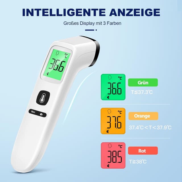 Detalle de Kontaktloses Stirnthermometer mit 35 Speicherplätzen