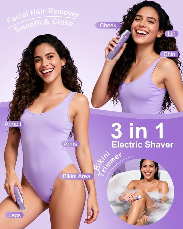 Detalle 2 de Bikini Trimmer Electric Shaver 90 min