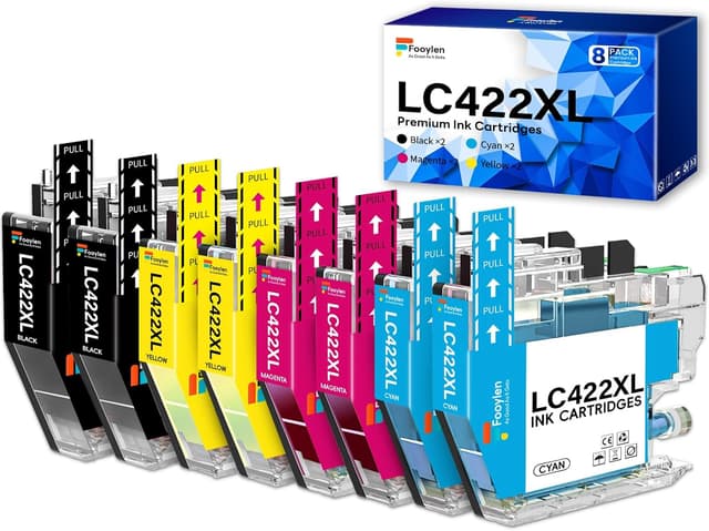 Detalle de LC422XL kompatible Brother Tintenpatronen (8er-Set) für MFC-J5340DW & weitere