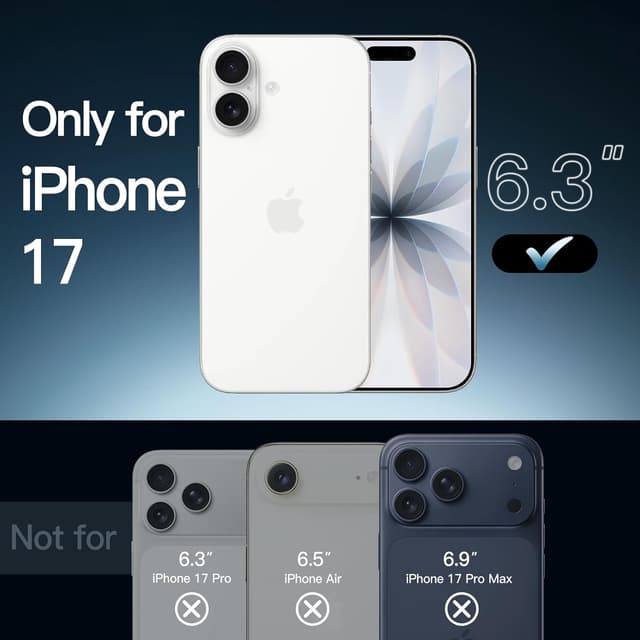 Detalle 2 de JETech Cover per iPhone 17 da 6,3 pollici trasparente antiurto e anti-ingiallimento