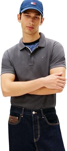 Imagen de Tommy Jeans TJM Slim Placket Polo M gris lavado M en OfertitasTOP