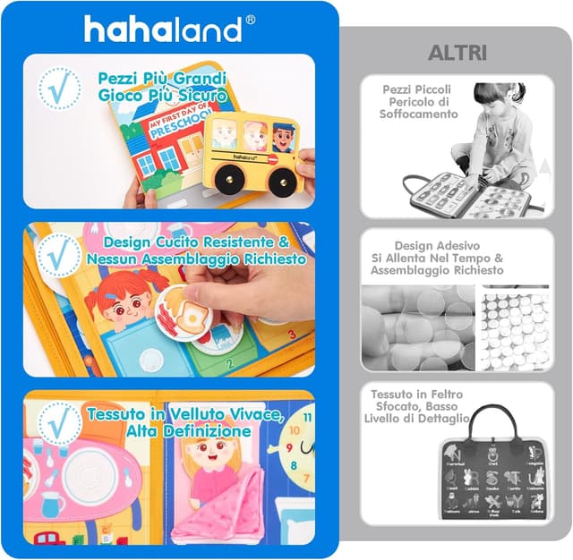 Detalle 2 de Libro Montessori Busy Board 1 anno 22 attività