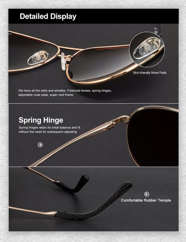 Thumbnail 1 de HENGOSEN Polarised Sunglasses