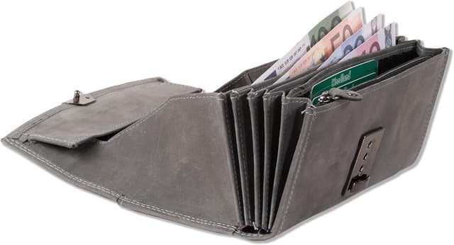 Detalle 2 de Woodland KELLNERBÖRSE Profi-Modell Büffelleder Geldbörse