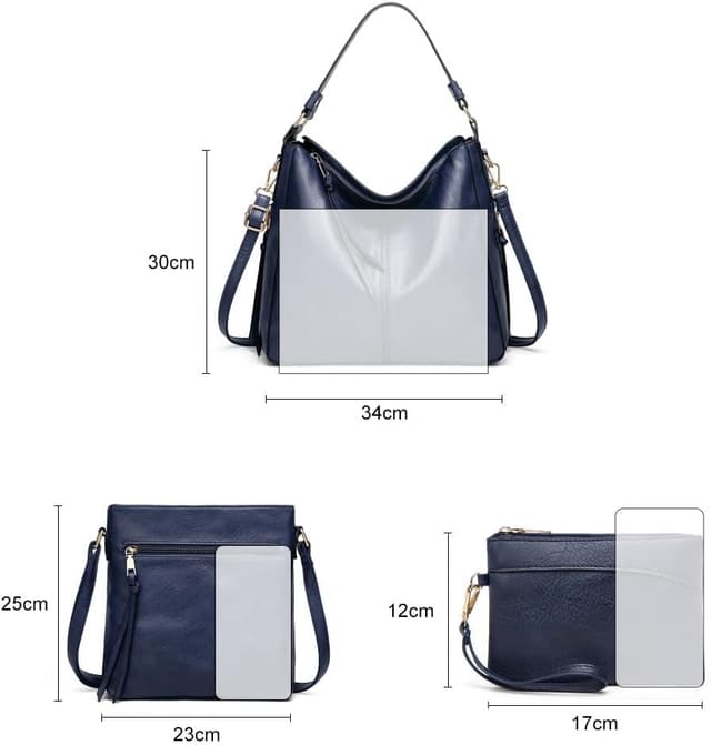 Thumbnail 3 de Pahajim Handtaschen Set Damen PU Leder 3er