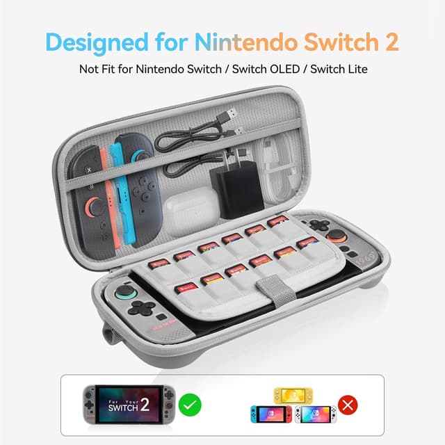 Thumbnail 6 de NEWDERY Switch 2 Tragetasche mit 12 Karten