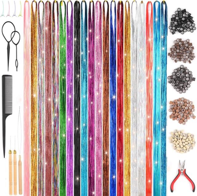 Detalle de Svalor 4000 Hair Tinsel, 48 Zoll Glitzer