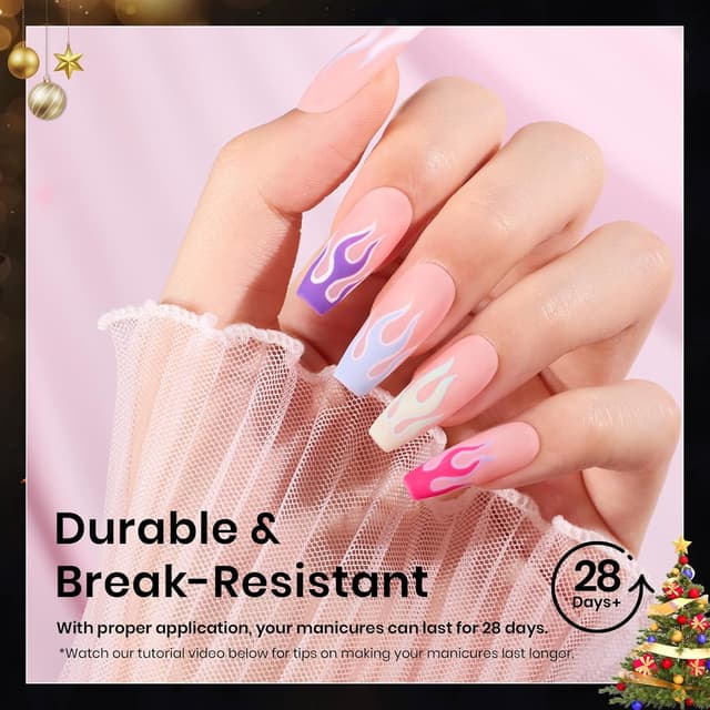 Detalle 2 de Beetles Gel Nail Tips Medium Coffin 288pcs ๐