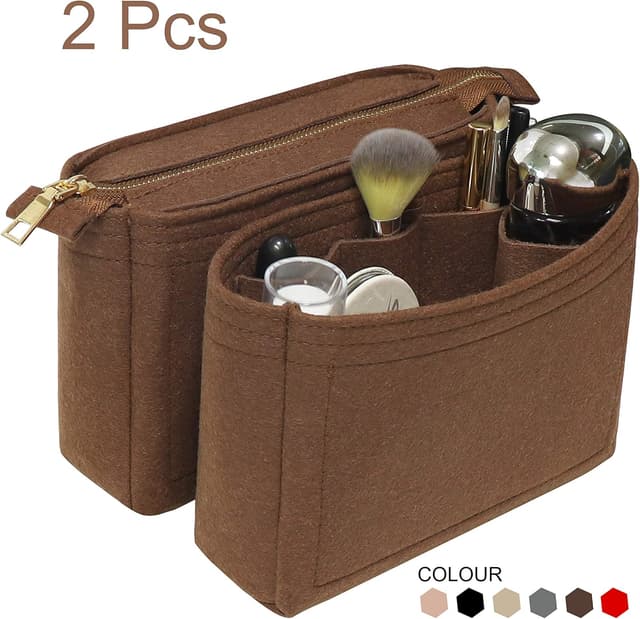 Detalle de Soyizom Minimalist Functional Felt Bag Organiser Insert for Tote Bags (2-pack)