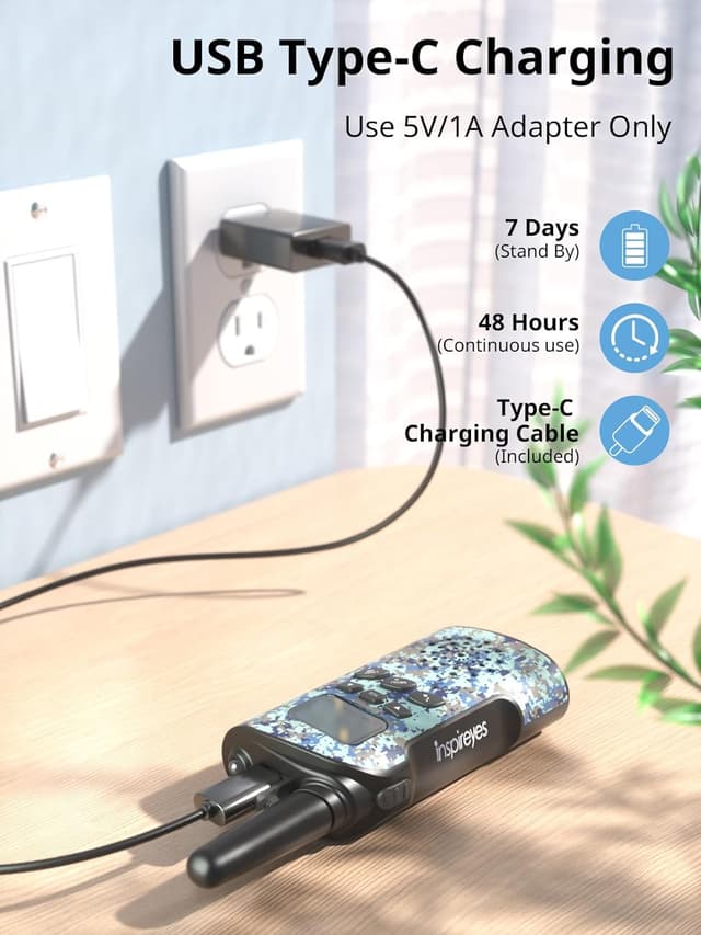 Thumbnail 2 de Inspireyes Walkie Talkie Kinder Aufladbar 48h