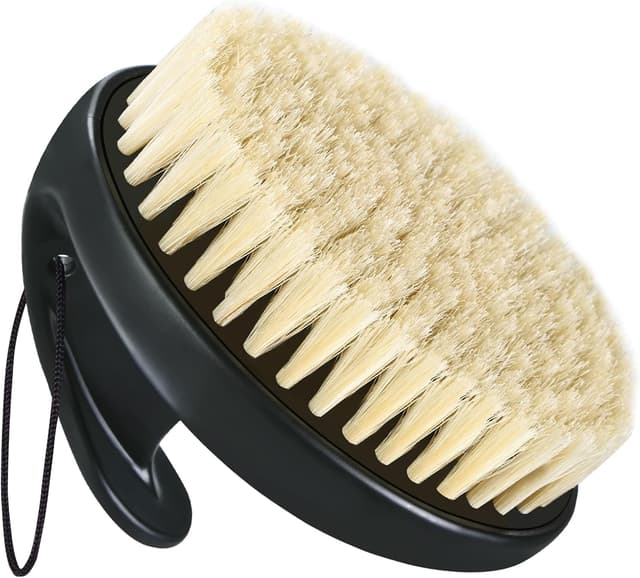 Imagen de Dry Brushing Body Brush by Boar Bristles for exfoliation & lymphatic drainage 🫧 en OfertitasTOP