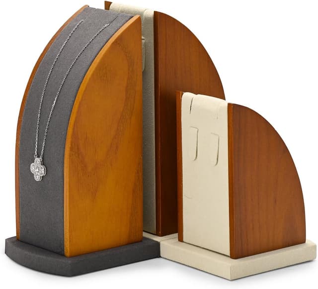 Thumbnail 6 de Papten Joyero de Madera con Cadenas 👜 2 Piezas Organizador de Joyas