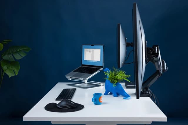 Thumbnail 7 de BlueBuilt Monitorhalterung Feder für 2 Monitore