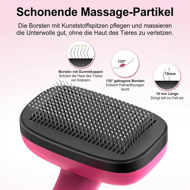 Thumbnail 1 de WOPQAEM Self Cleaning Slicker Dog Brush