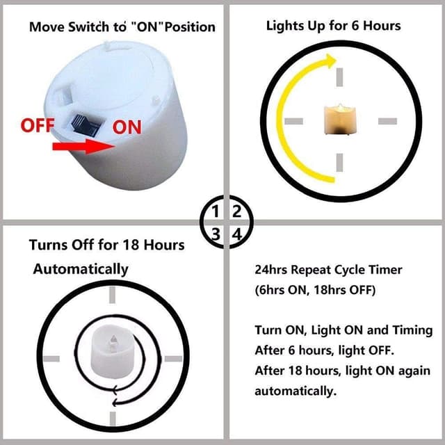 Detalle de IMAGE LED Tea Lights (12 pack) with Timer & Flicker + 100 Fake Rose Petals