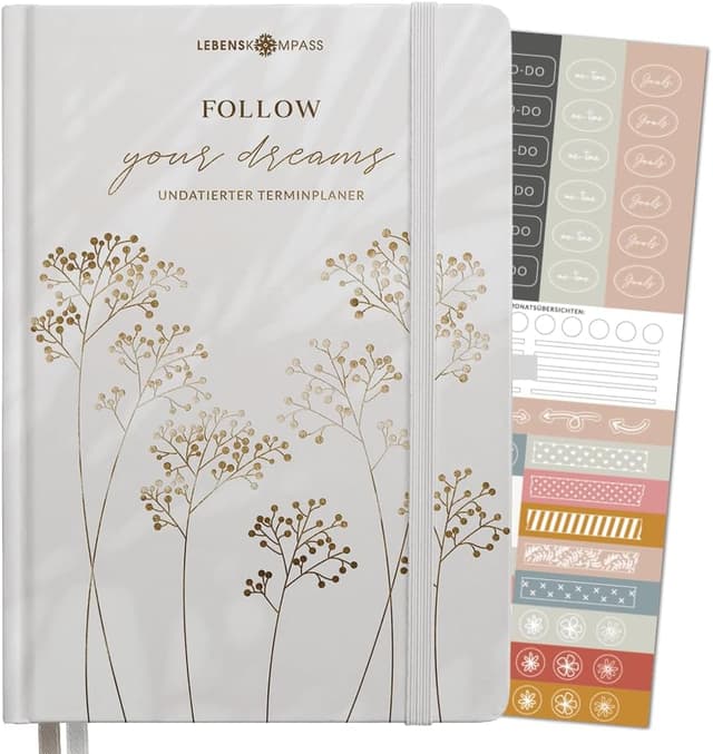Imagen de Lebenskompass Terminplaner A5 BLĂTENGLANZ đ en OfertitasTOP