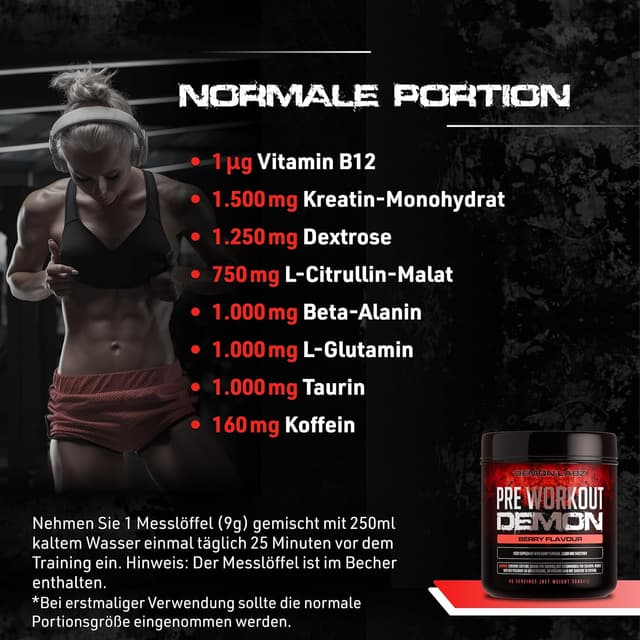 Thumbnail 2 de Pre Workout Demon BEERENGESCHMACK 360 g