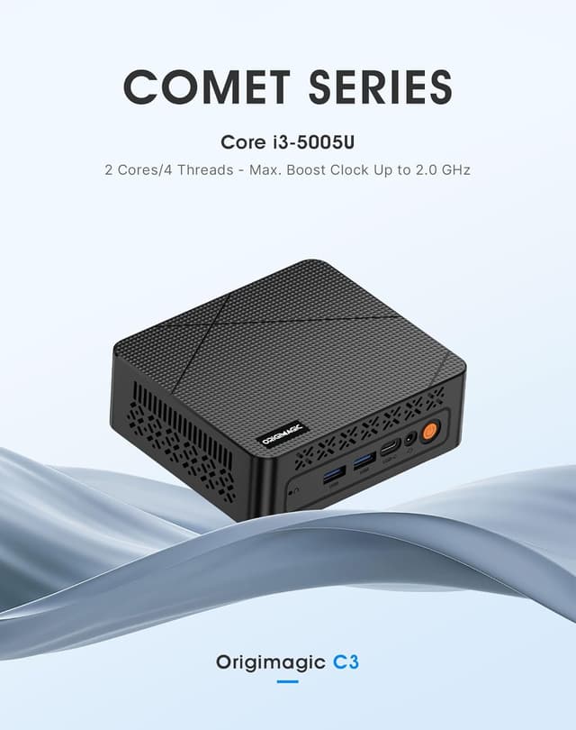Detalle de origimagic C3 Mini PC i3 5005U, 8GB